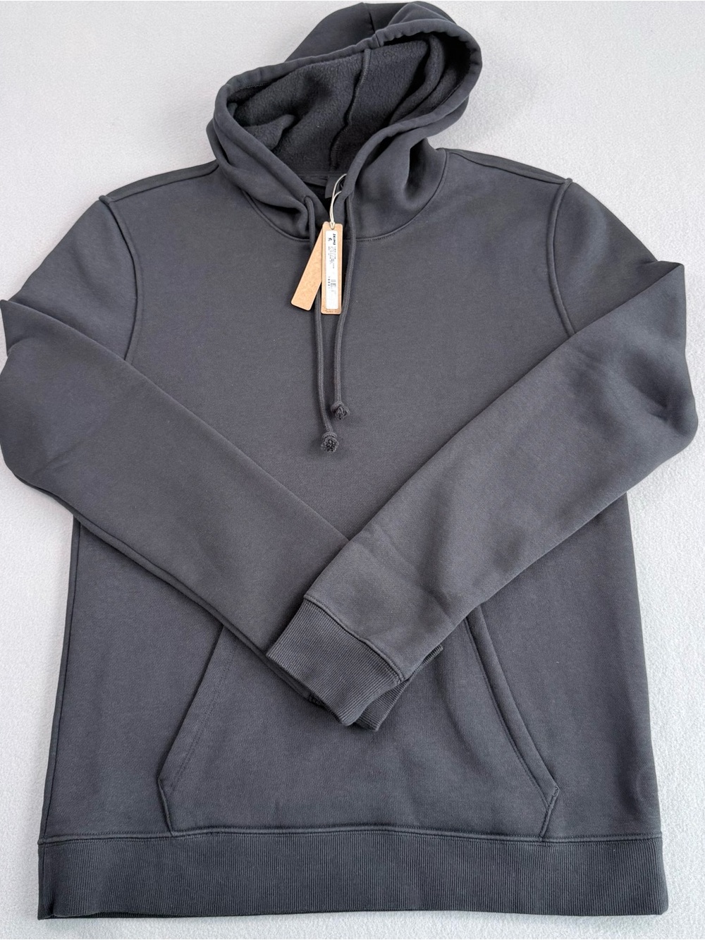 SKIMS Fleece Lounge Classic Hoodie Washed Onyx NWT Size XS